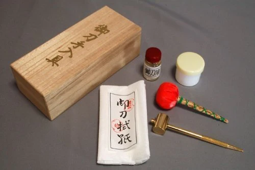 JAPANESE Katana Sword Maintenance Cleaning Tool Kit Set