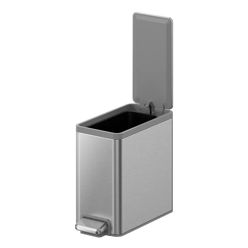 EKO - Paquet de 2 Poubelles à Pédale en Acier Inoxydable
