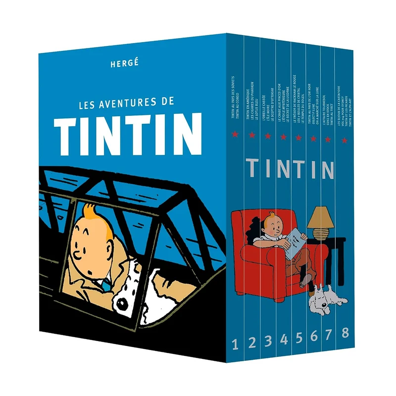 HERGÉ - Les Aventures de Tintin Collection Complète Version Française *Boite Endommagée*