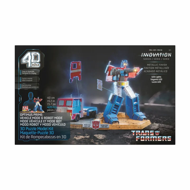 4D BUILD - Maquette-Puzzle 3D Optimus Prime Transformers