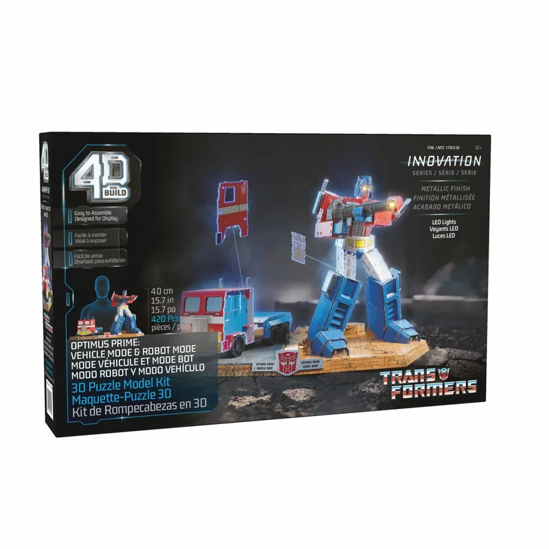 4D BUILD - Maquette-Puzzle 3D Optimus Prime Transformers
