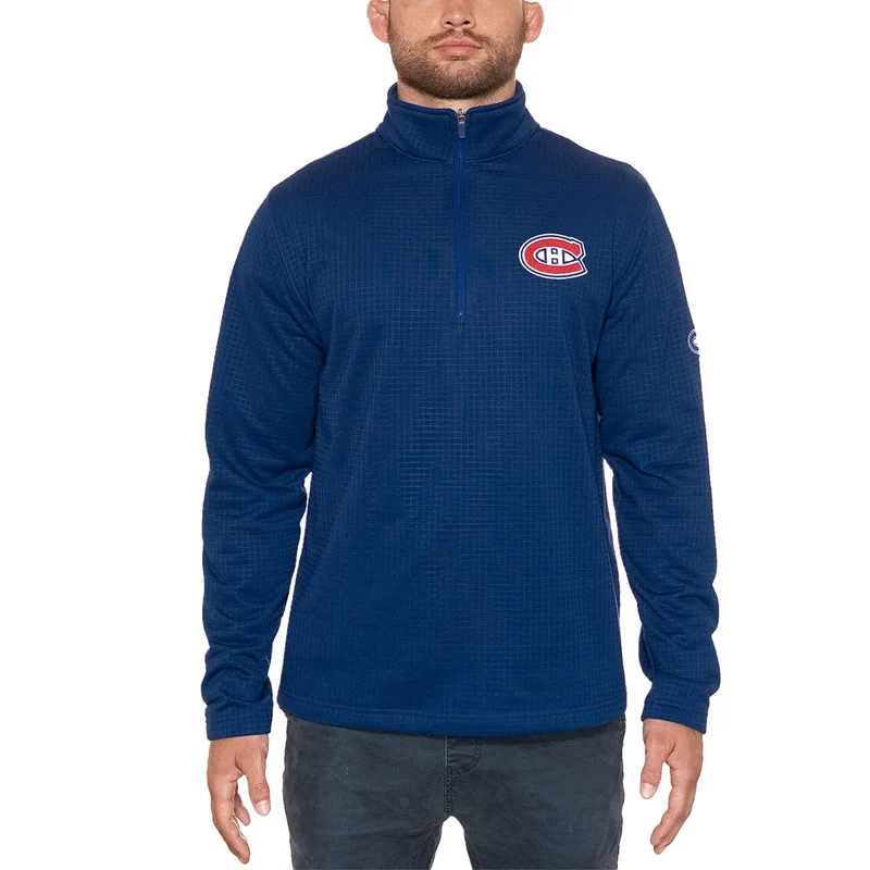 LNH - Chandail à Glissière un Quart Pour Homme