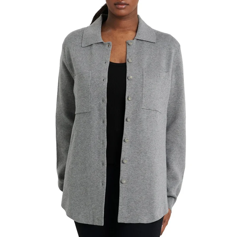 COMO VINTAGE - Veste-Chemise en Tricot Pour Femme