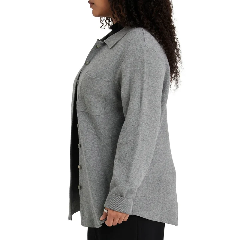 COMO VINTAGE - Veste-Chemise en Tricot Pour Femme