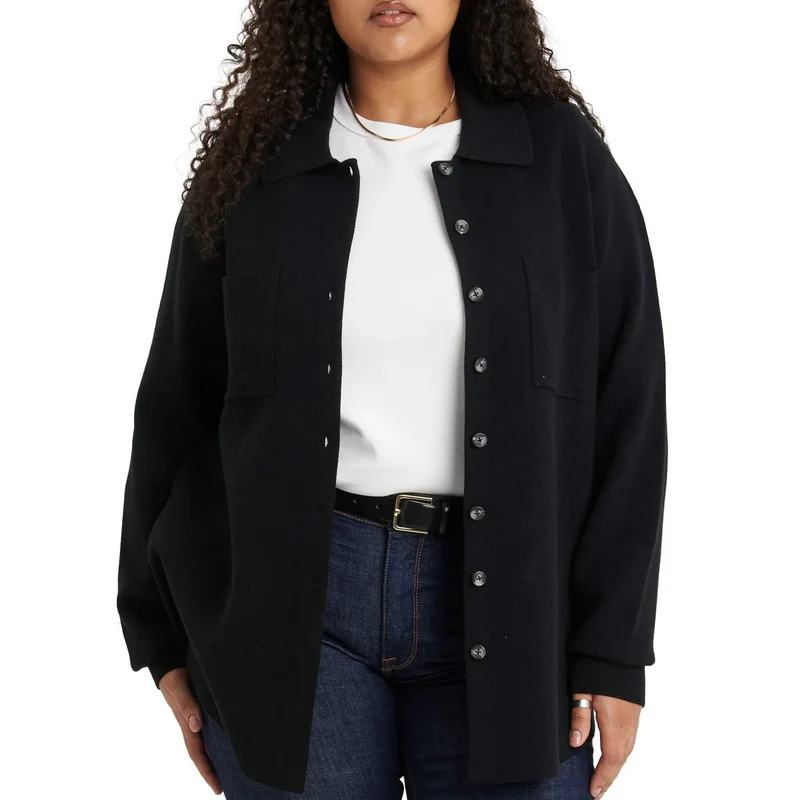 COMO VINTAGE - Veste-Chemise en Tricot Pour Femme