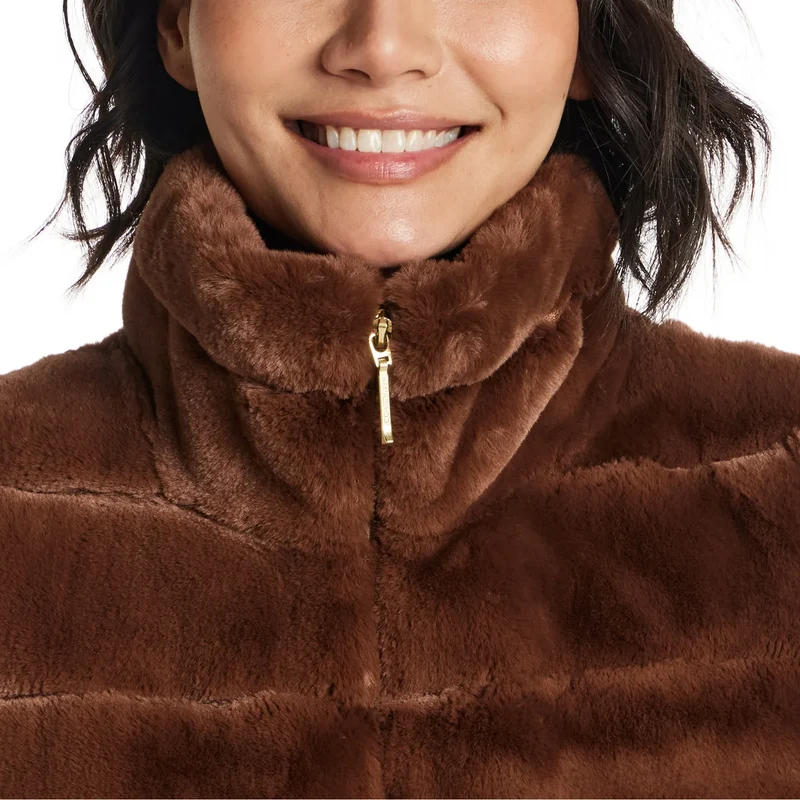 WEATHERPROOF- Veste Sans Manche en Similifourrure Pour Femme