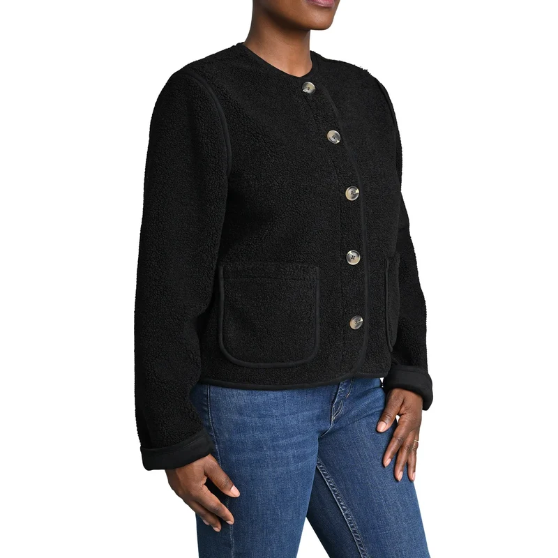 BRIGGS - Veste en Sherpa Réversible pour Femme