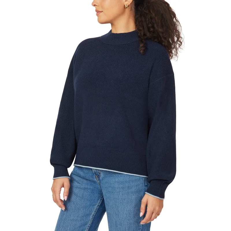 SCOTCH & SODA - Chandail Côtelé à Col Montant pour Femme