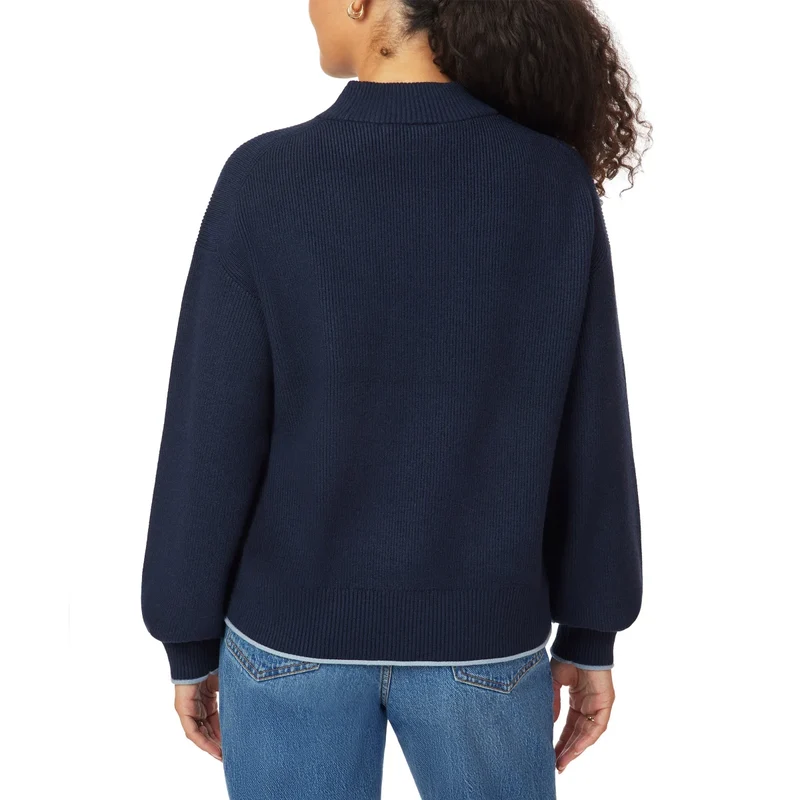 SCOTCH & SODA - Chandail Côtelé à Col Montant pour Femme