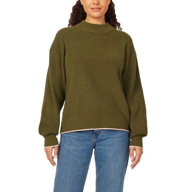 SCOTCH & SODA - Chandail Côtelé à Col Montant pour Femme