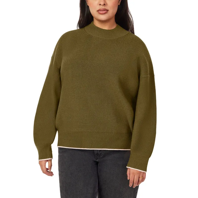 SCOTCH & SODA - Chandail Côtelé à Col Montant pour Femme