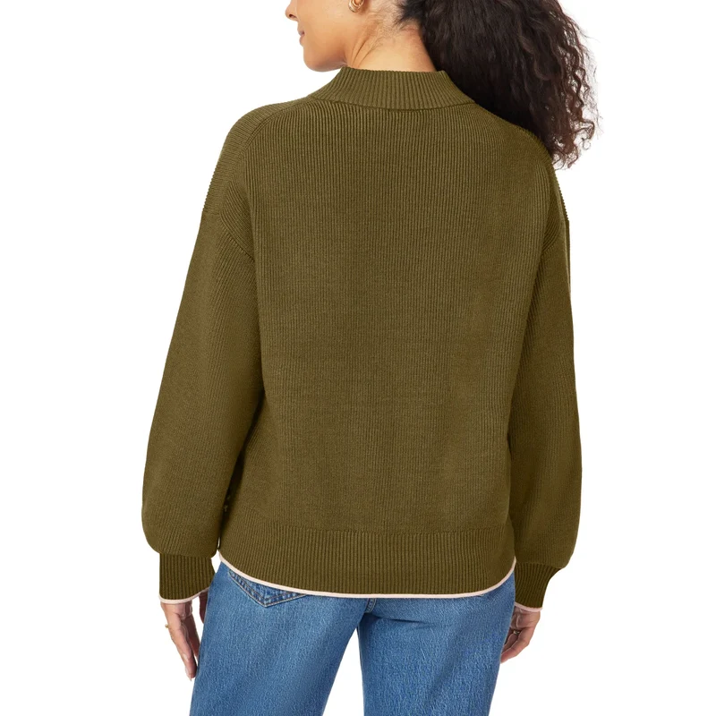 SCOTCH & SODA - Chandail Côtelé à Col Montant pour Femme