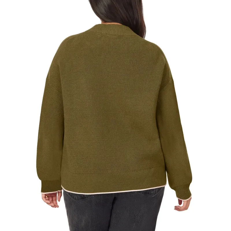 SCOTCH & SODA - Chandail Côtelé à Col Montant pour Femme