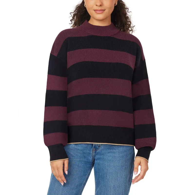 SCOTCH & SODA - Chandail Côtelé à Col Montant pour Femme
