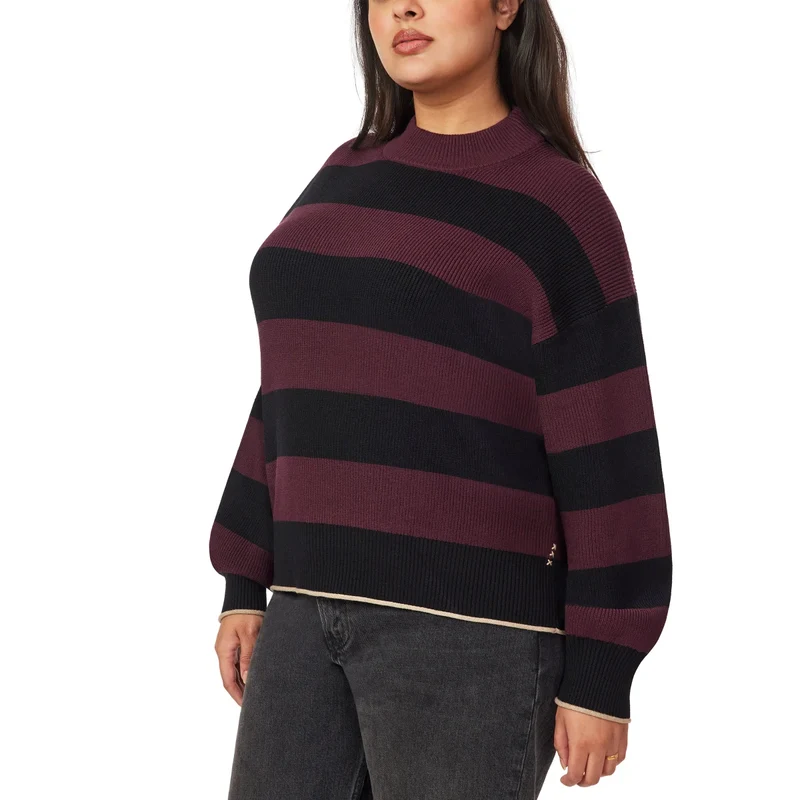 SCOTCH & SODA - Chandail Côtelé à Col Montant pour Femme