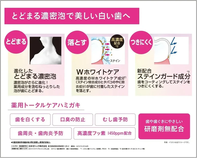 Ebisu Zero Premium Care EX Toothpaste for Daily Oral Health, 90g