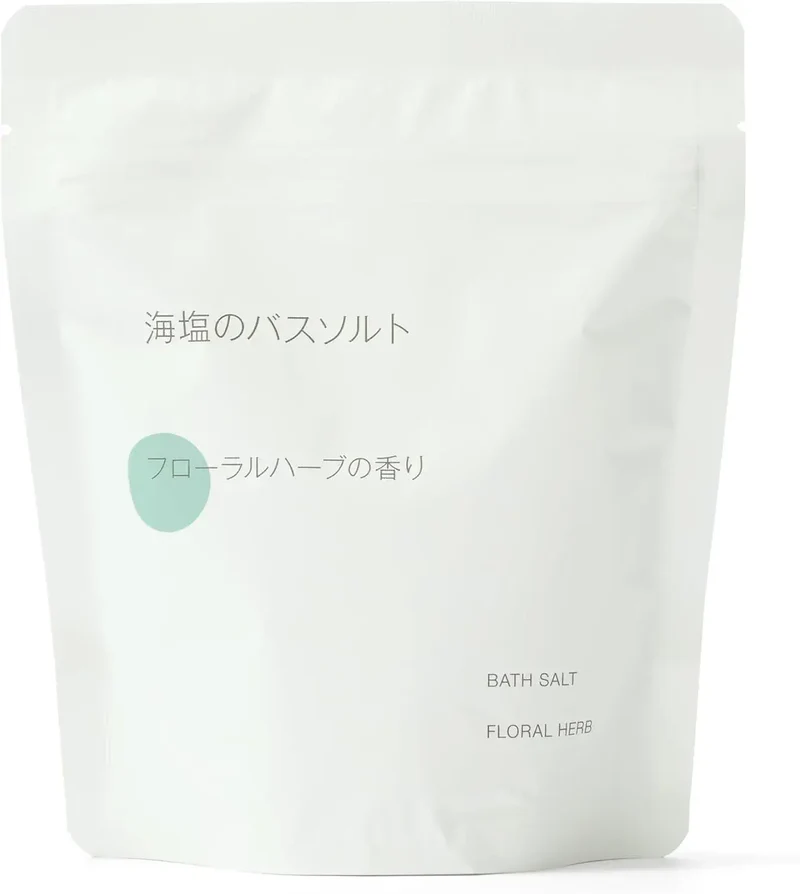 MUJI Sea Salt Bath Salt Floral Herbal Scent 13.5 oz