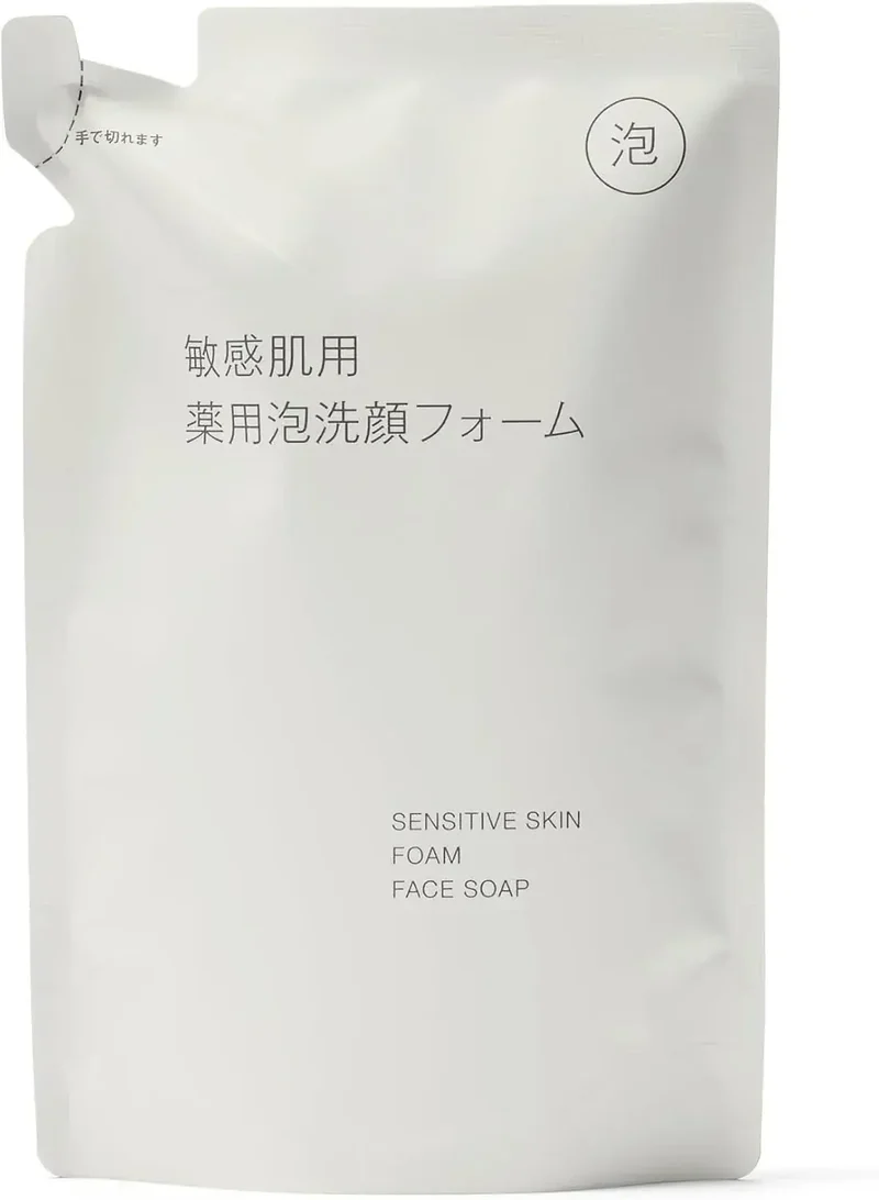 Muji Medicated Foaming Face Wash Sensitive Skin Refill 180ml
