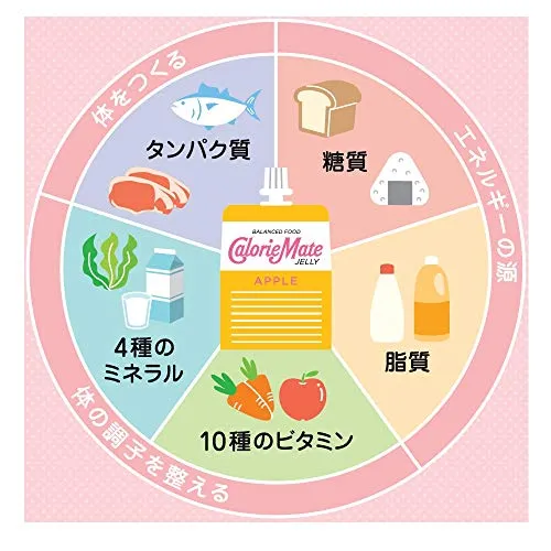 Otsuka Calorie Mate Jelly Apple Flavor 215g x 24 bags