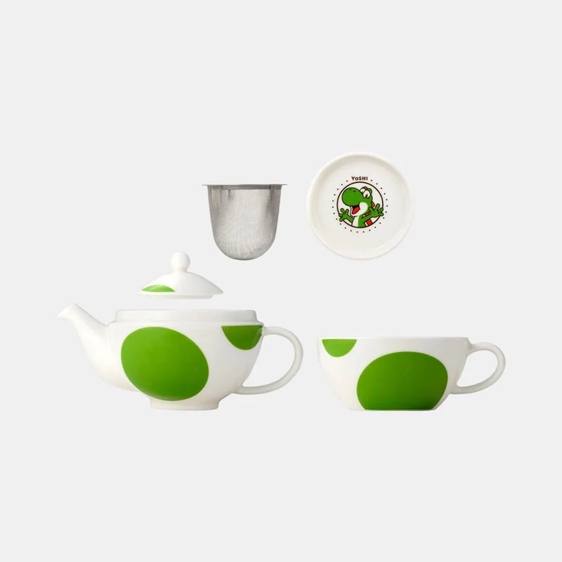 Super Mario Yoshi Teapot & Cup Set Porcelain Nintendo TOKYO