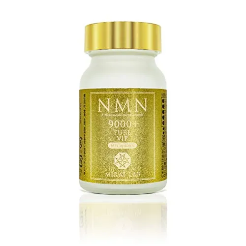 MIRAI LAB NMN Supplement 9000 mg (150 mg per capsule/60 capsules) Made in Japan High purity 99% or more Adopted for clinical research at the University of Washington Special capsule that delivers purity intact to the intestines