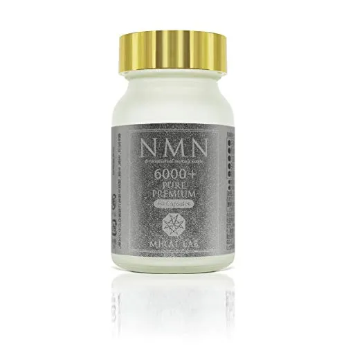 MIRAI LAB NMN PURE PREMIUM 6000 Plus (purity 99.8% / 60 capsules) Supplement Beauty anti-aging care (Made in Japan)