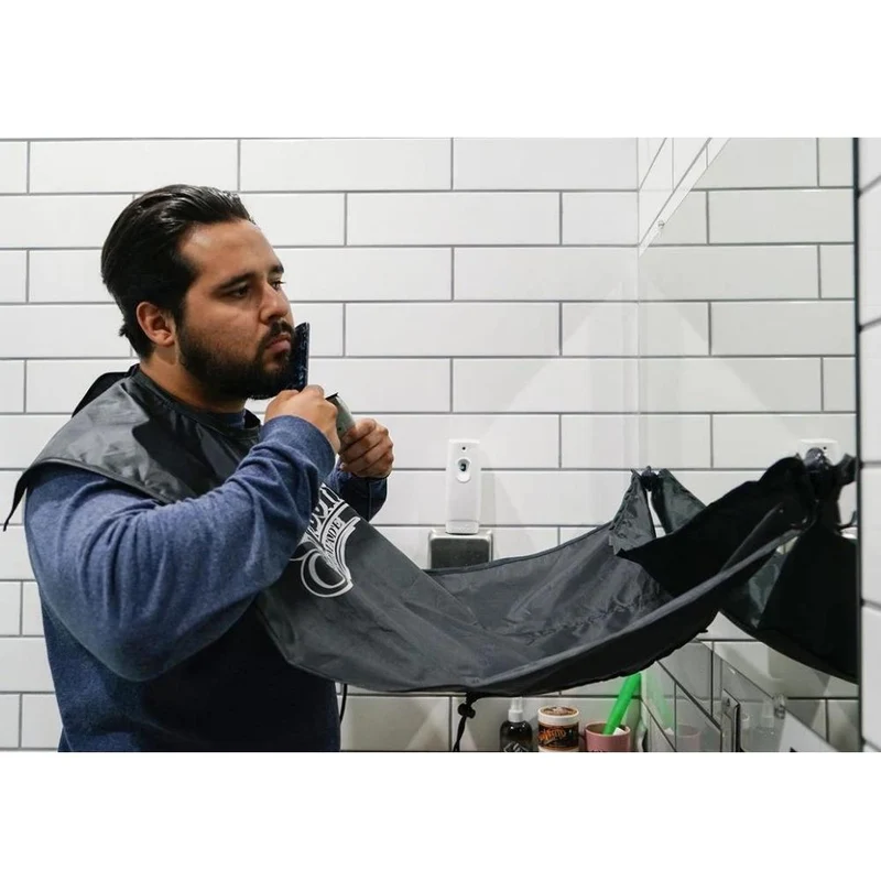Cape de soin "Beard Grooming Cape" - Blanc