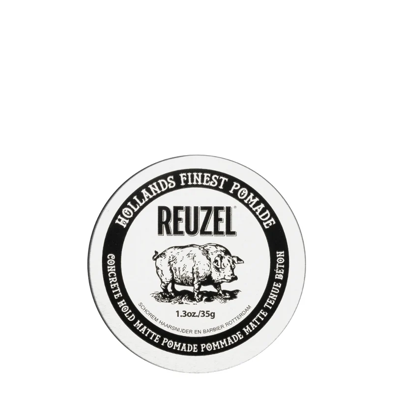 Pommade "Concrete Hold Pomade" - Tenue super forte fini mat (Argent)
