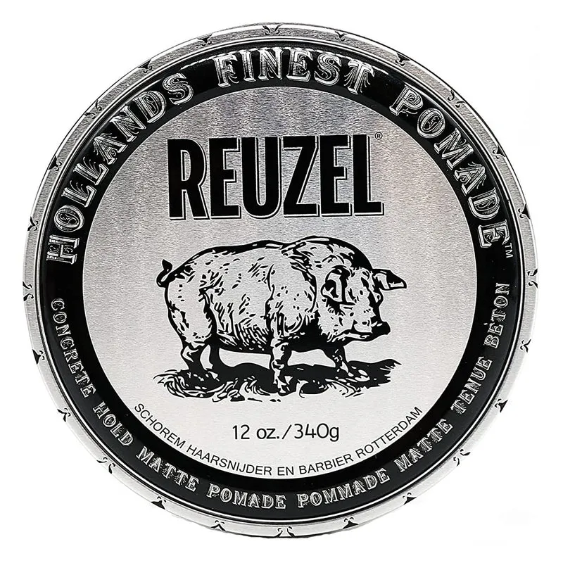Pommade "Concrete Hold Pomade" - Tenue super forte fini mat (Argent)