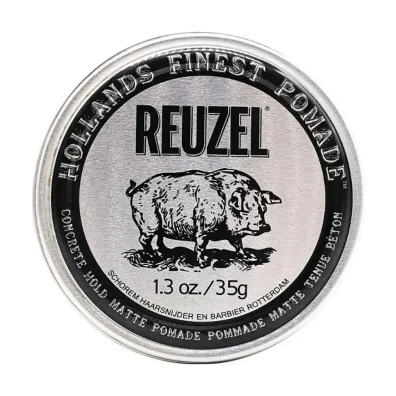 Pommade "Concrete Hold Pomade" - Tenue super forte fini mat (Argent)