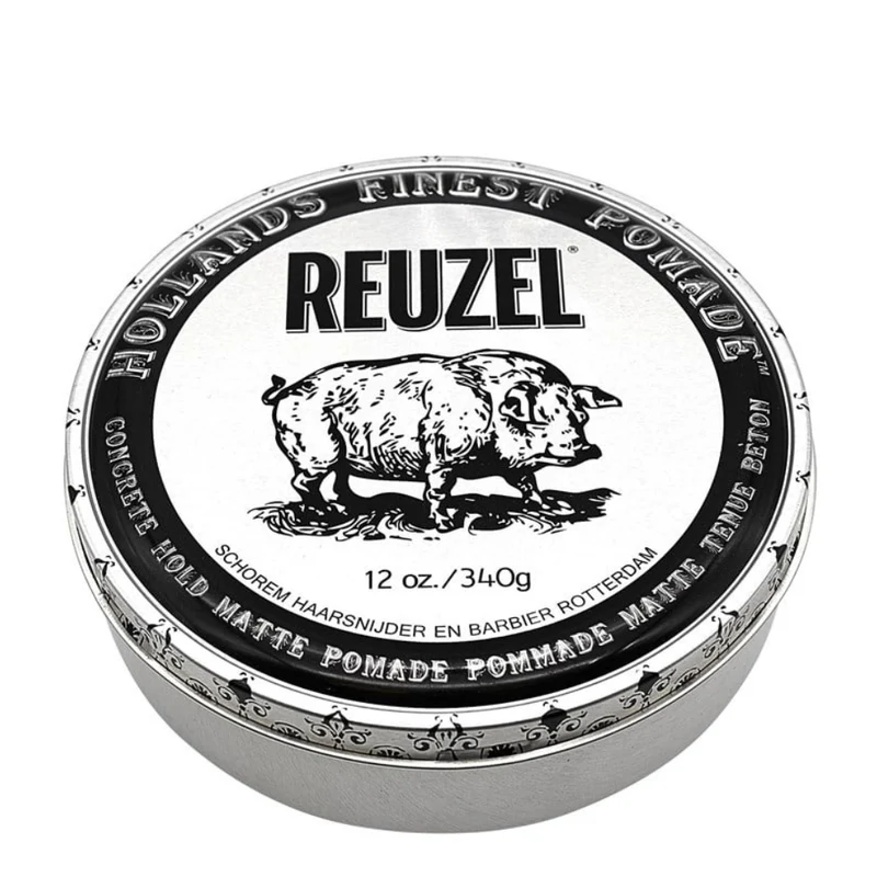 Pommade "Concrete Hold Pomade" - Tenue super forte fini mat (Argent)