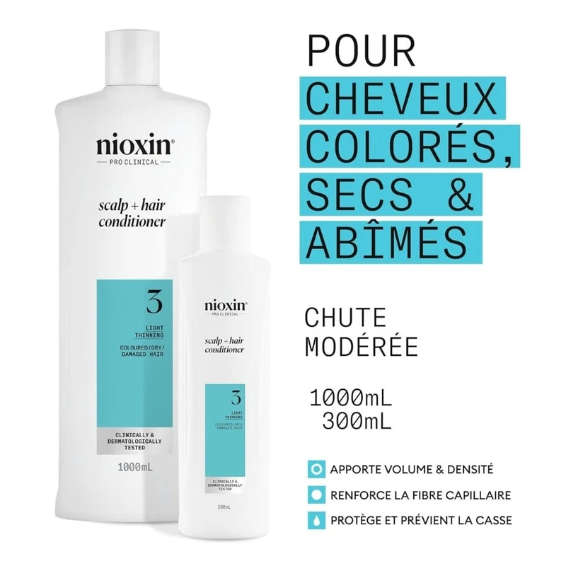 Revitalisant cheveux + cuir chevelu Système 3 - Pour cheveux colorés avec chute modérée