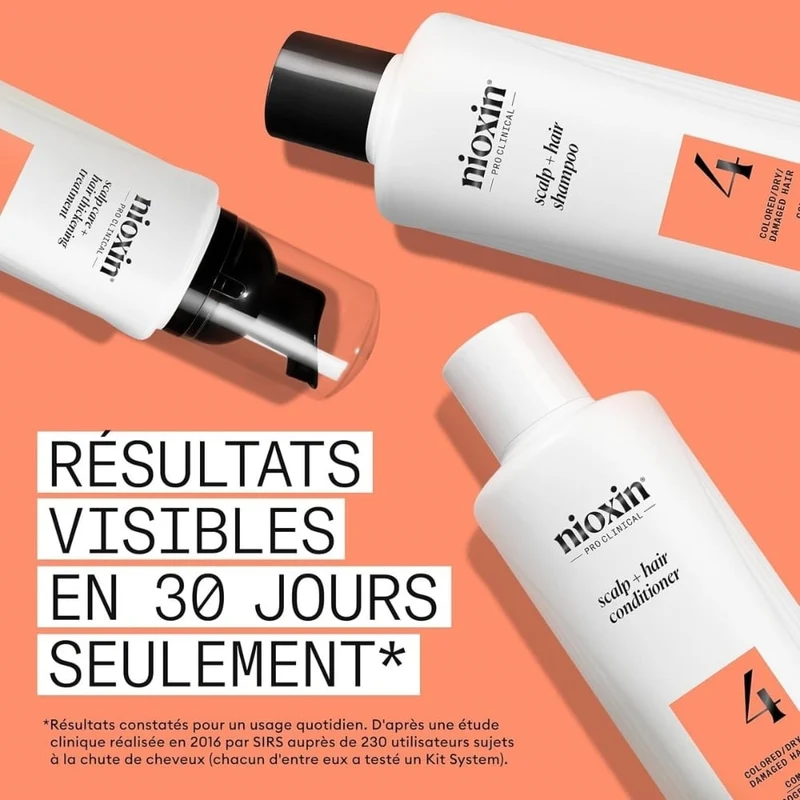 Shampoing cheveux + cuir chevelu Système 4 - Pour cheveux colorés avec chute avancée
