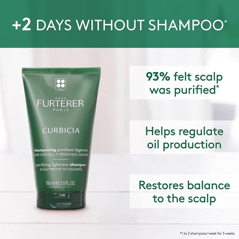 Shampoing purifiant légèreté "Curbicia" - Pour cuir chevelu à tendance grasse
