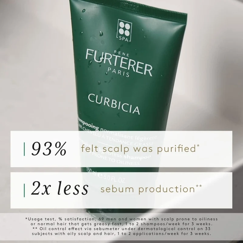 Shampoing purifiant légèreté "Curbicia" - Pour cuir chevelu à tendance grasse
