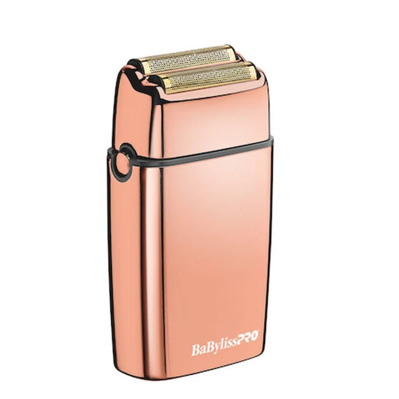 Rasoir métallique à double lames, sans fil FoilFx02 - Rose or