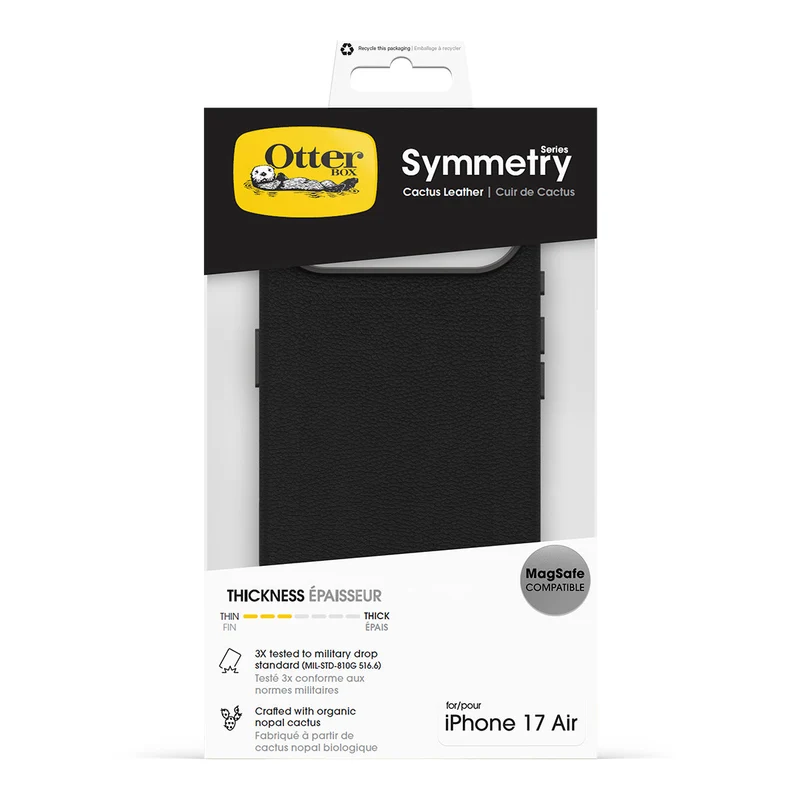 Otterbox Symmetry Cactus Leather for iPhone Air - Noir Ash