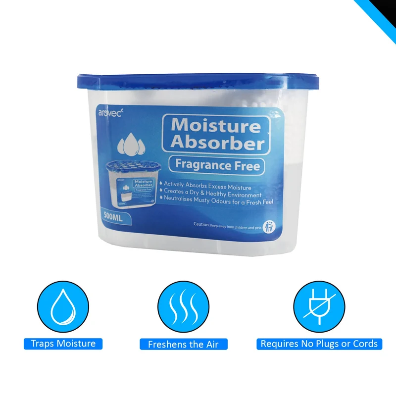 AROVEC Moisture Absorber 500mL for Laundry Room, Wardrobe, Storage, 8-Pack