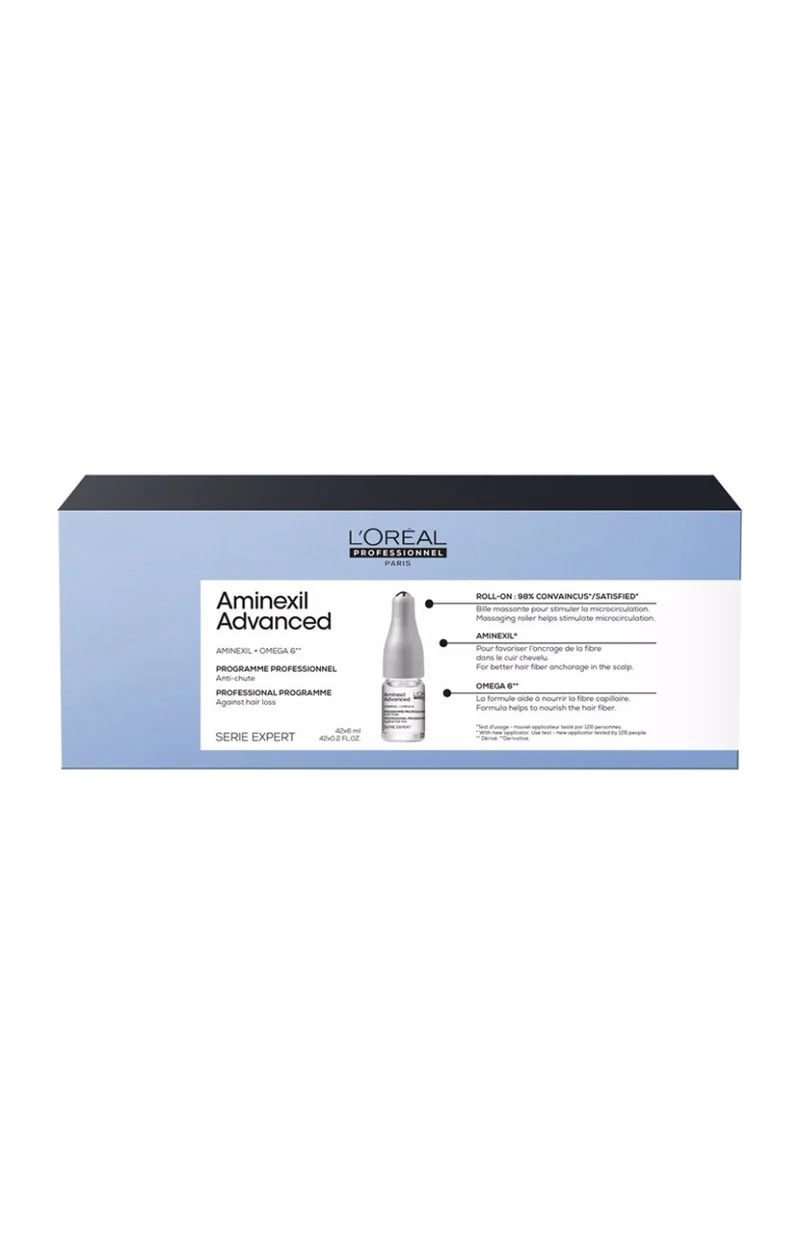 Programme fortifiant anti-chute - Aminexil Advanced - Cheveux fragiles - 42 x 6 ml