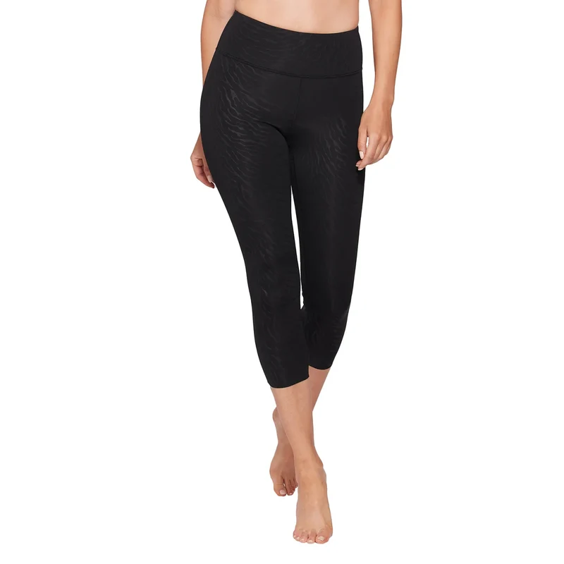 AURUM - Legging de Compression en Relief 3/4 pour Femme