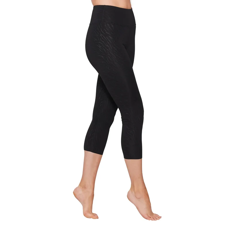 AURUM - Legging de Compression en Relief 3/4 pour Femme