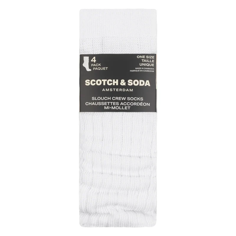SCOTCH & SODA - Paquet de 4 Chaussettes Accordéons Mi-Mollet