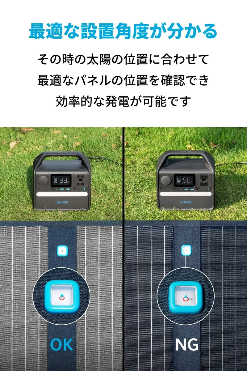 Anker 625 Solar Panel (100W) High-efficiency solar panel with foldable USB port