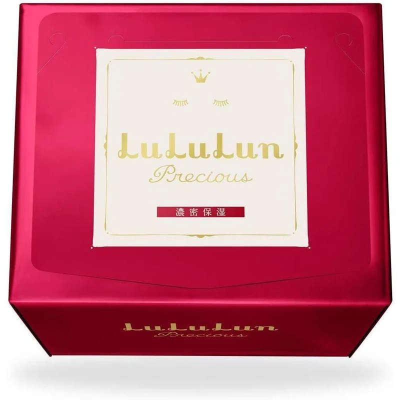 Lululun Precious Red 32-Sheet Facial Mask for Skin Hydration