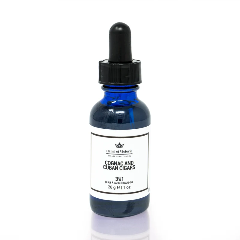 Henri et Victoria - Beard oil Preshave - Cognac and cuban cigars 28g