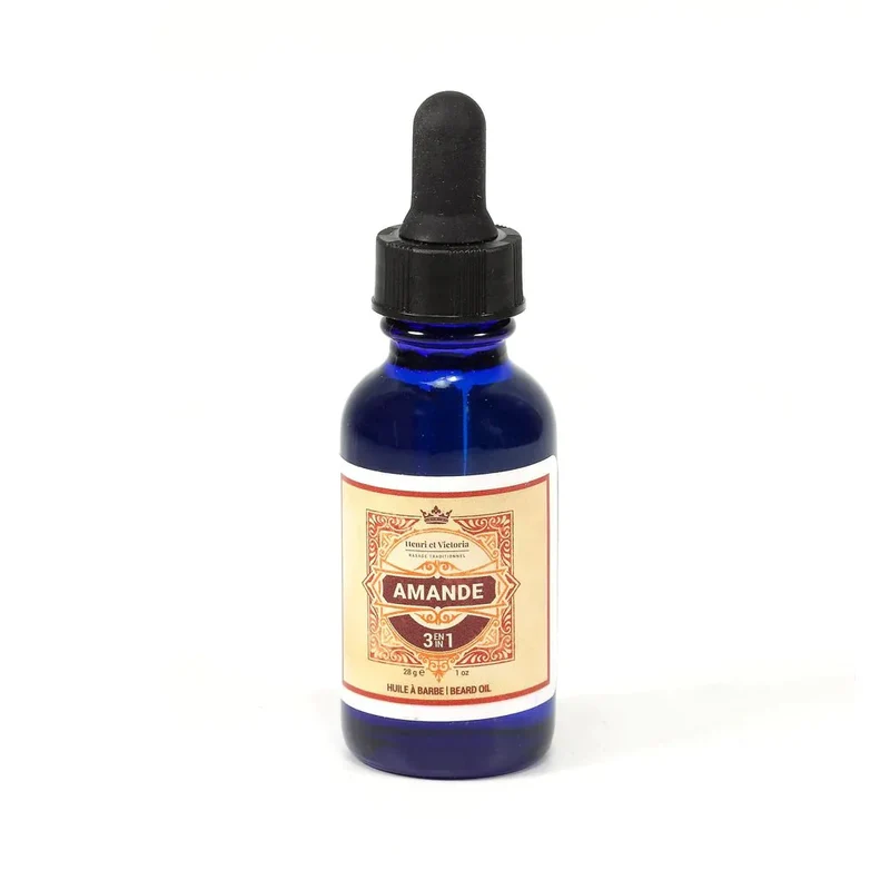 Henri et Victoria - Beard oil Preshave - Amande 28g