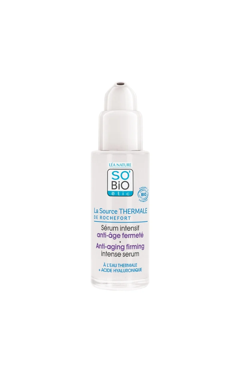 Sérum anti-âge & fermeté bio - Eau thermale & acide hyaluronique