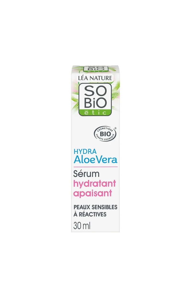 Sérum hydratant & apaisant bio - Aloe vera - Peaux sensibles & réactives