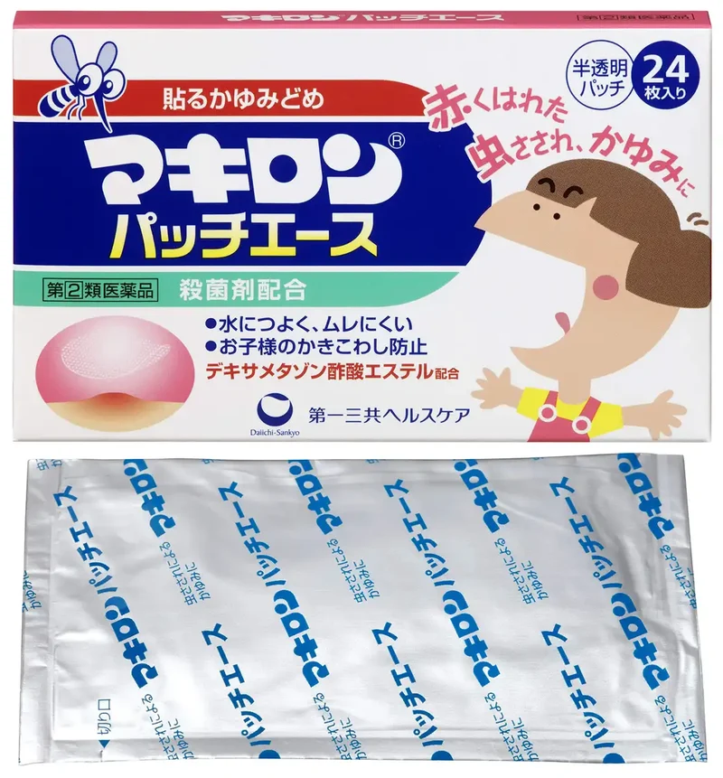 Makiron Patch Ace 24 Pcs Adhensive Anti-itch Cream For Rashes and Itching