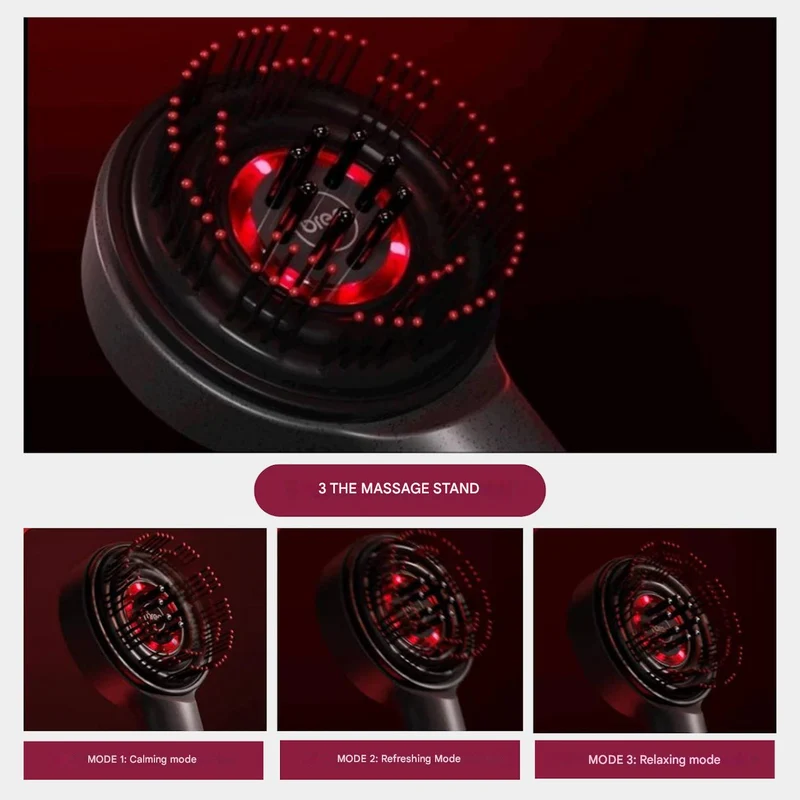 Massaggiatore Elettrico per Cuoio Capelluto con Terapia della Luce LED - GlowScalp